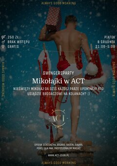 8 GRUDNIA - Mikołajki w ACT - SwingersParty