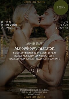 3 MAJA - Majówkowy maraton - Swingersparty