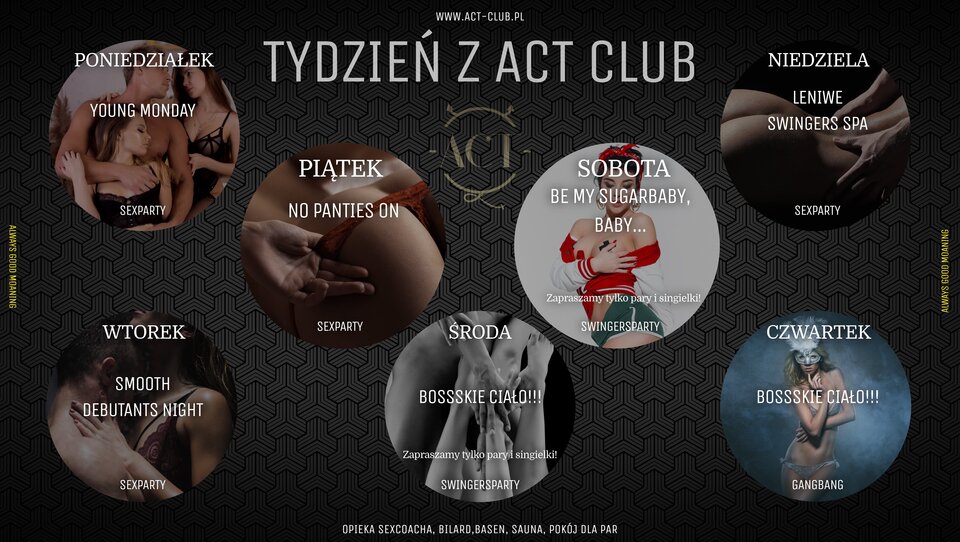 ROZKŁAD TYGODNIA - ACTSwingersClubWarszawa