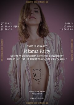 20 LIPCA - Piżama Party - Swingersparty