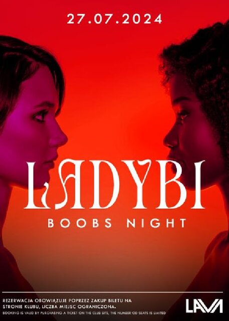 27.07.2024r. SOBOTA - LADY BI BOOBS NIGHT - 20:00 - 04:00 - LavaClub