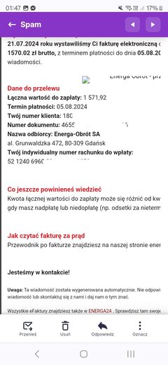 Obecnie juz po terminie zaplaty nadal.nie mam z czego oplacic.jp