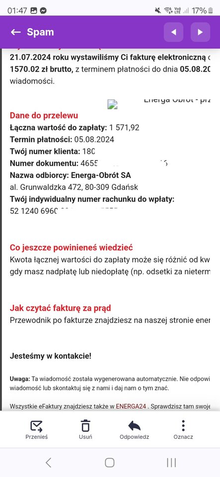 Obecnie juz po terminie zaplaty nadal.nie mam z czego oplacic.jp - PAULINA2353