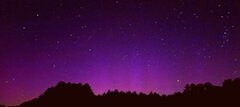 Podwarszawskie nocne zorzy oglądanie.