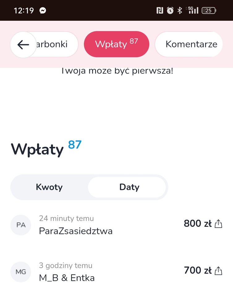 Wpłaty - agamich