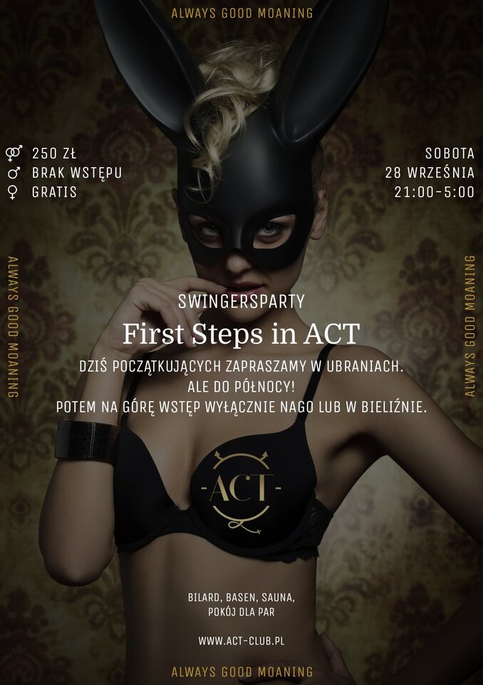 28 WRZEŚNIA - First Steps in ACT - Swingersparty - ACTSwingersClubWarszawa