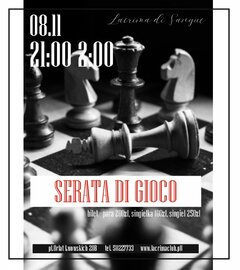 SERATA DI GIOCO