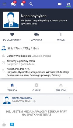 Ten pan ma żonę i ja zdradza uważajcie na niego. 