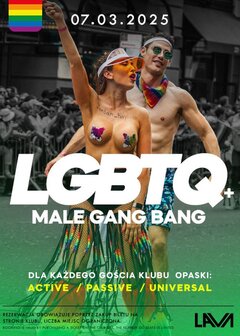 07.03.2025 r. – PIĄTEK - LGBTQ+ BI MALE GANG BANG