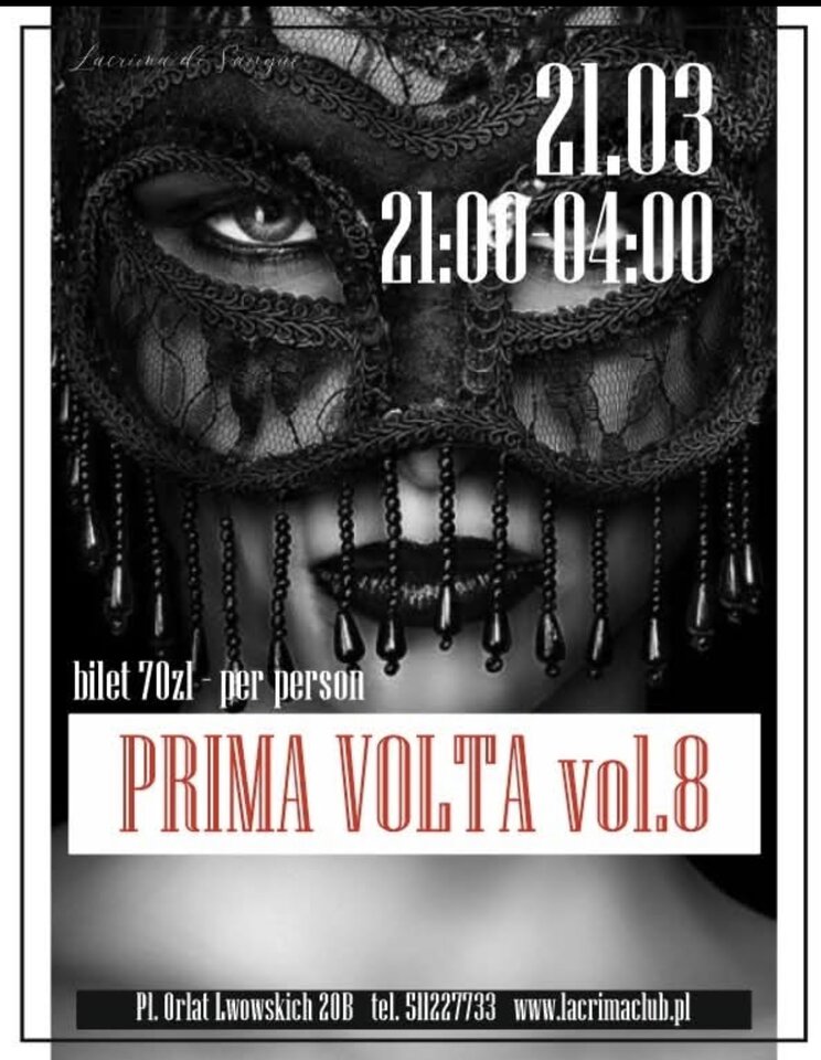 PIĄTEK 21 MARCA – PRIMA VOLTA vol.8 - LaCrimadiSangue