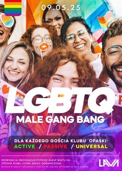 09.05.2025 r. – PIĄTEK - LGBTQ+ BI MALE GANG BANG