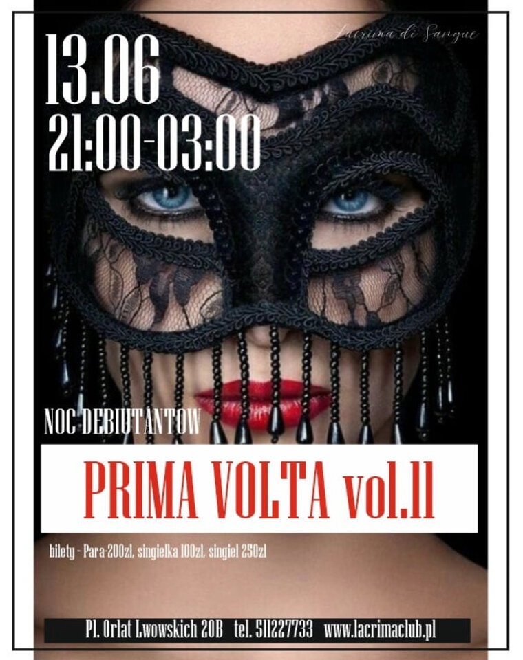 PIĄTEK 13 CZERWCA - PRIMA VOLTA vol.11 - LaCrimadiSangue