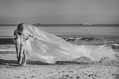 At the beach