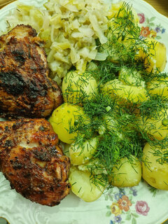 Niedzielny (działkowy)obiadek🥔🥬🐥