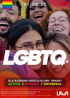 01.08.2025 r. – PIĄTEK - LGBTQ+ - SEX PARTY