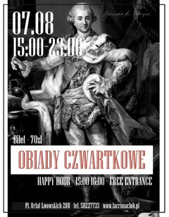 CZWARTEK 7 SIERPNIA - OBIADY CZWARTKOWE