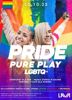 10.10.2025 r. - PIĄTEK - PRIDE PURE PLAY LGBTQ+ BI