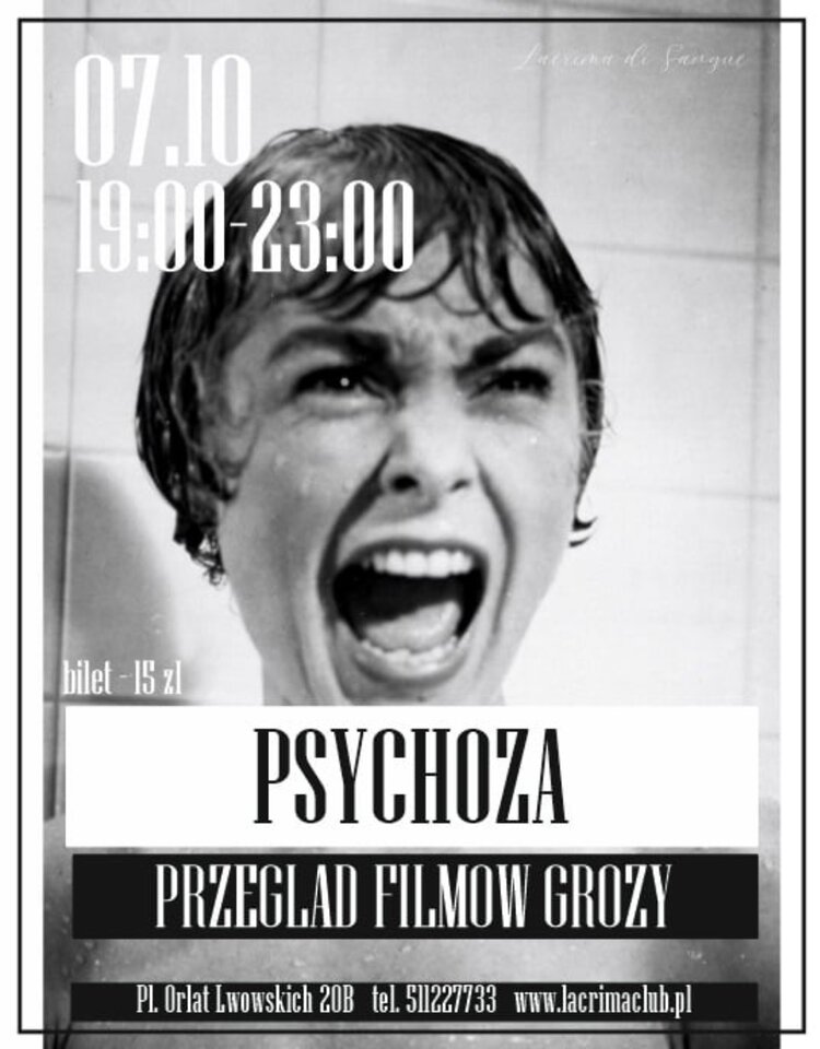 Październikowe Kino Grozy: „Psychoza” - LaCrimadiSangue