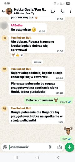 Screen przed spotkaniem