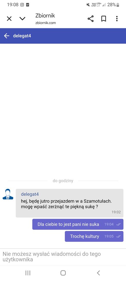 Tak kończą profile i panowie którzy nie umiał się zachować - ParaSzamotuly