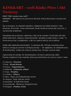 KINK&ART - czyli Kinky Piwo i Akt Twórczy