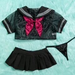 School Girl Lingerie Set _ Color_ Black_Red _ Size_ Various.jpg