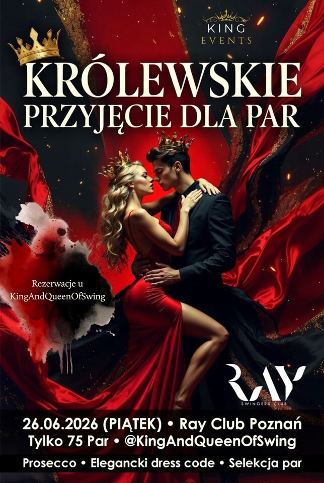 26.06 PIĄTEK -  Królewskie Przyjęcie dla 75 Par - RayClub