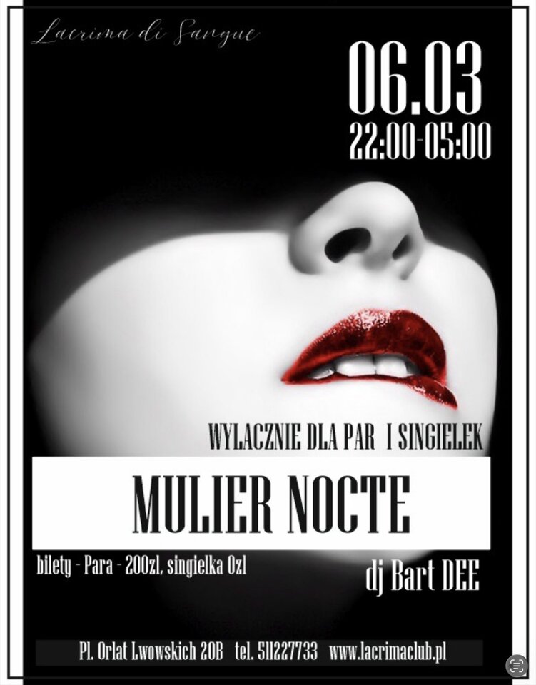 MULIER NOCTE lady bi - LaCrimadiSangue