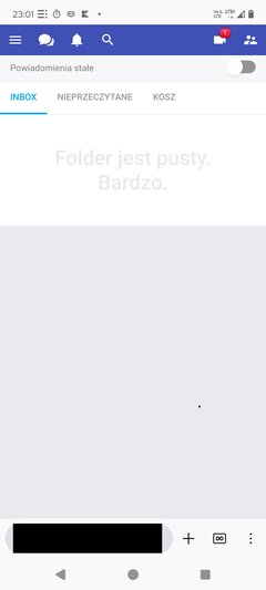 Problemy ze zbiornikiem android pusta lista wiadomości.jpg
