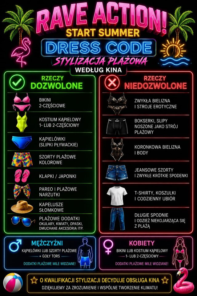 RAVE ACTION START SUMMER - PROMOCYJNY DRESS CODE - PURPUR_ZMYSLY