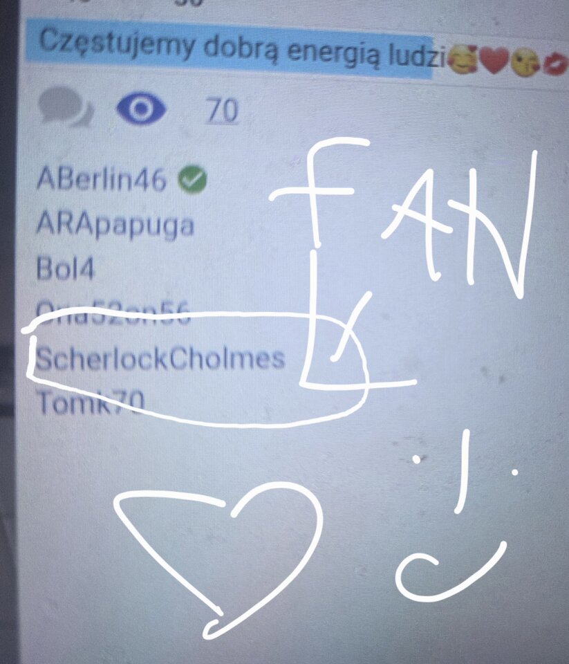 Scherlock❤️❤️❤️❤️miło ze jeszcze kochasz - Adminki