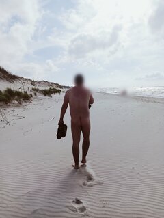 Powolny powrót z plaży