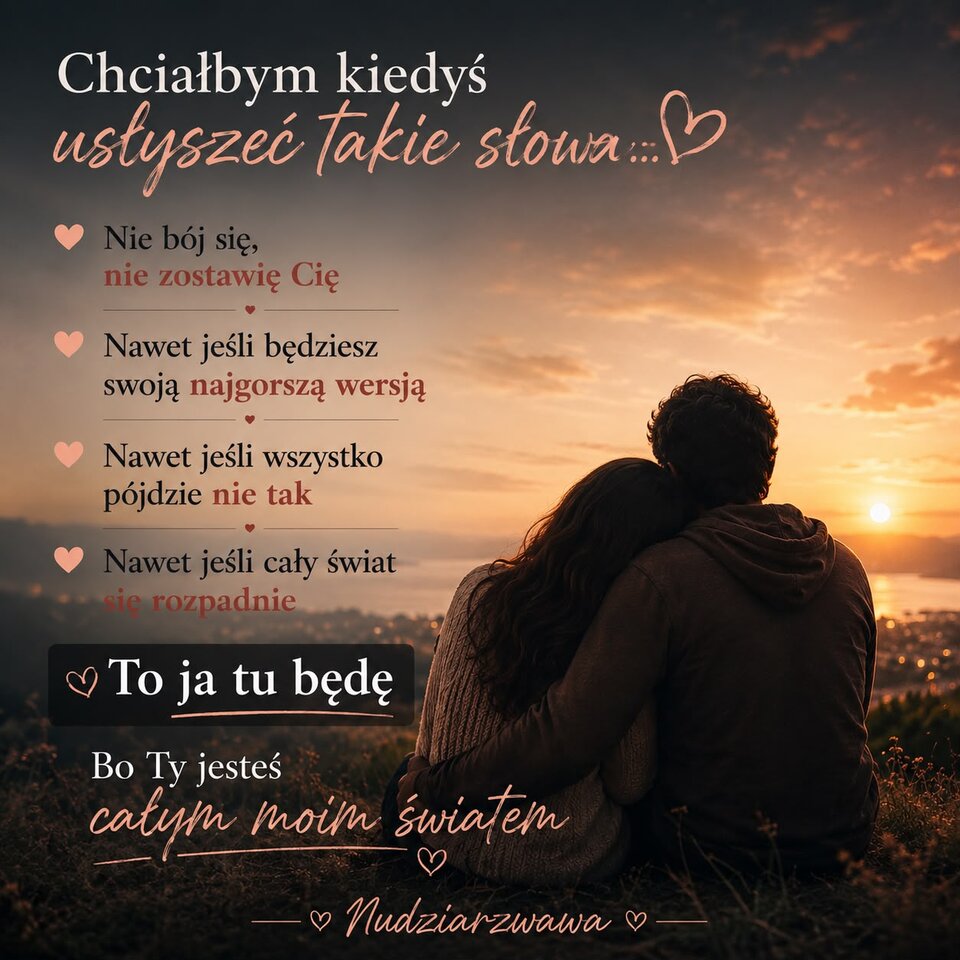 Chciałbym kiedyś usłyszeć takie słowa. - NudziarzWAWA