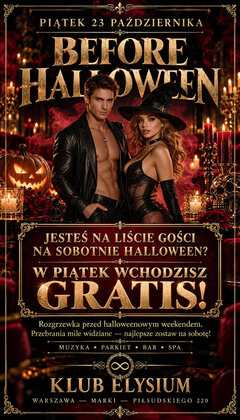 🎃🔥 BEFORE HALLOWEEN — PIĄTEK 23.10 🔥🎃