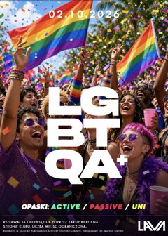 02.10.2026 r. - PIĄTEK - PRIDE PURE PLAY LGBTQA+ BI