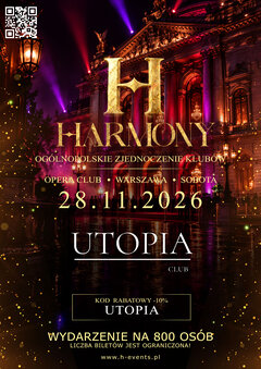 Sobota 28.11 - OPERA CLUB · WARSZAWA HARMONY EVENT · ZJEDNOCZE